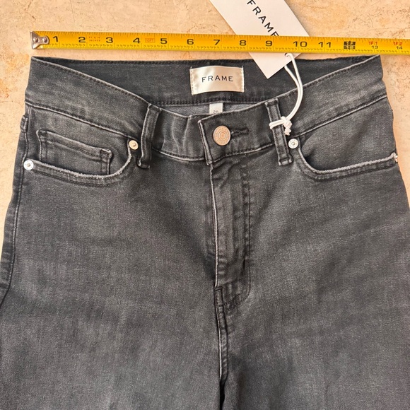 Frame Le Slim Palazzo Wide-Leg Black Jeans Size 28 - Picture 8 of 14